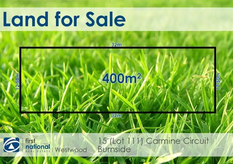 Main view of Homely land listing, Lot 111/15 Carmine Circuit, Burnside VIC 3023