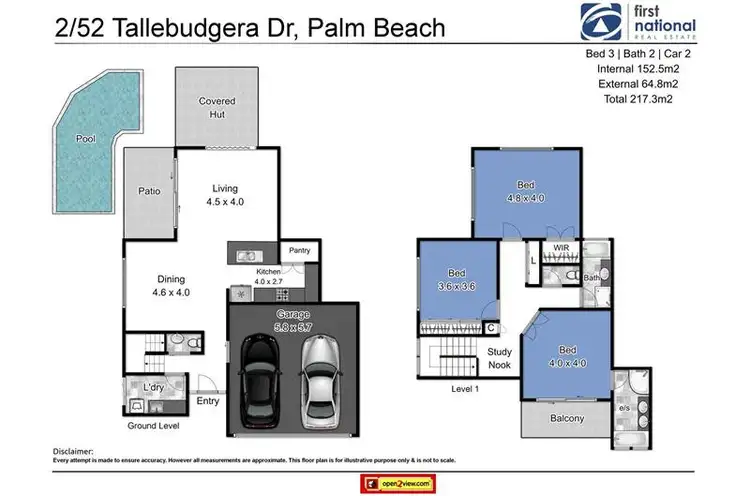 Third view of Homely semi-detached listing, 2/52 Tallebudgera Drive, Palm Beach QLD 4221