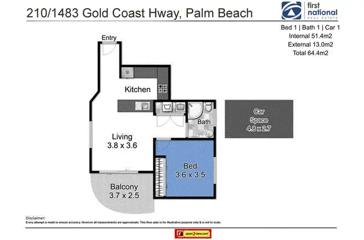 Second view of Homely unit listing, 210/1483 Gold Coast Highway, Palm Beach QLD 4221