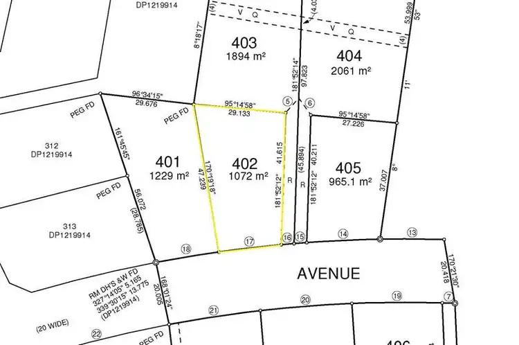 Main view of Homely land listing, Lot 402 Lomandra Avenue, Caniaba NSW 2480