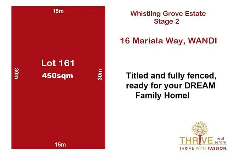 LOT 161/16 Mariala Way, Wandi WA 6167