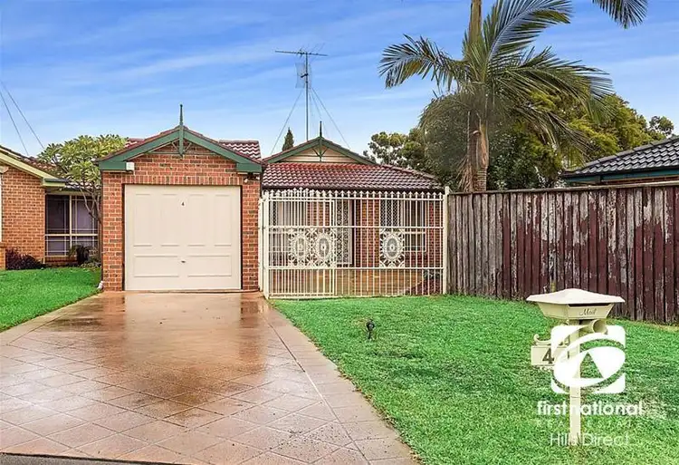 Main view of Homely house listing, 4 Tulsa Court, Quakers Hill NSW 2763