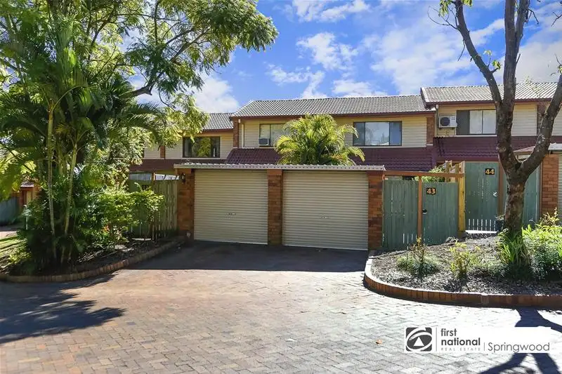 Main view of Homely townhouse listing, 43/111 Barbaralla Drive, Springwood QLD 4127