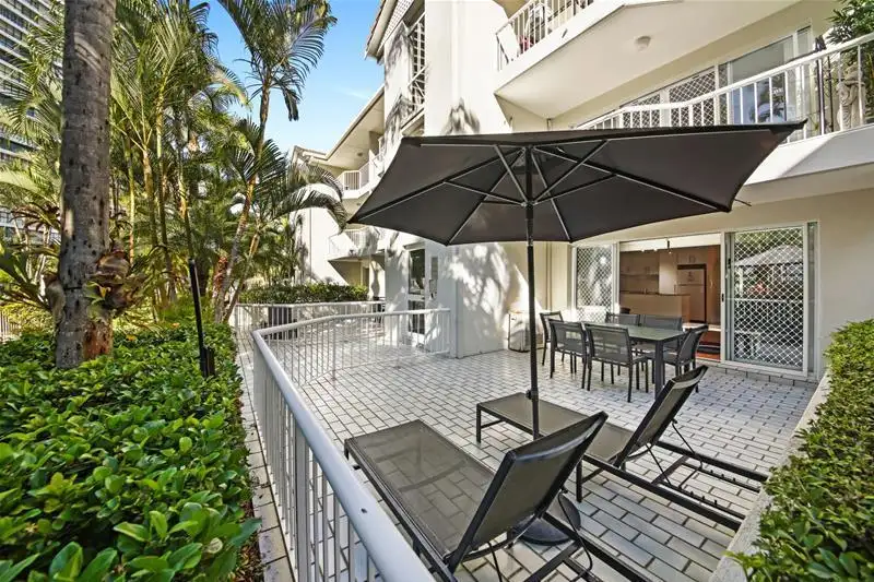 Main view of Homely apartment listing, 'Chidori Court' 1 Cronin Avenue, Main Beach QLD 4217