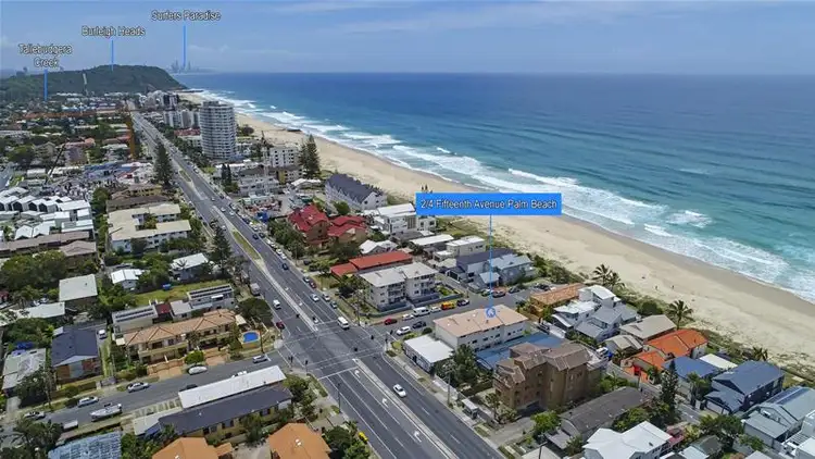 Main view of Homely townhouse listing, Villa 2/4 Fifteenth Avenue, Palm Beach QLD 4221