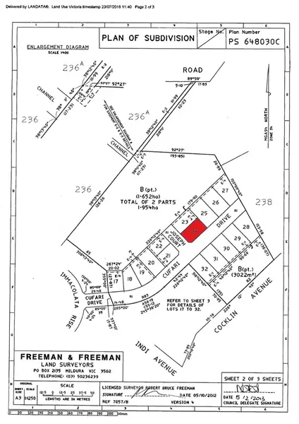 Main view of Homely land listing, Lot 24/ Joseph Court, Red Cliffs VIC 3496