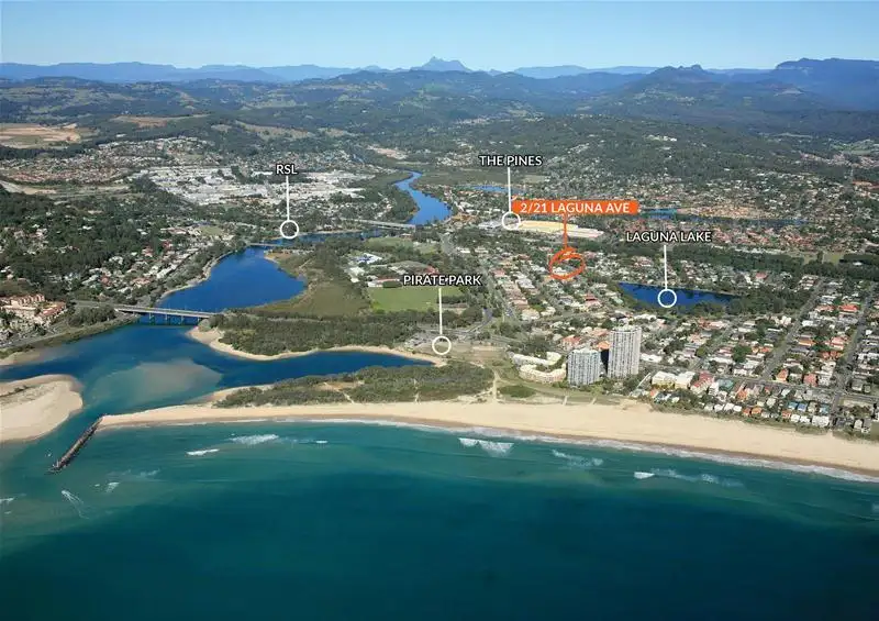 Main view of Homely semi-detached listing, 2/21 Laguna Avenue, Palm Beach QLD 4221