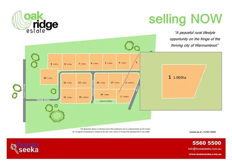 Main view of Homely land listing, Lot 1 Oak Ridge Esta Warrnambool - Mailors Flat Road, Mailors Flat VIC 3275