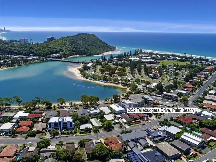 Main view of Homely semi-detached listing, 2/52 Tallebudgera Drive, Palm Beach QLD 4221