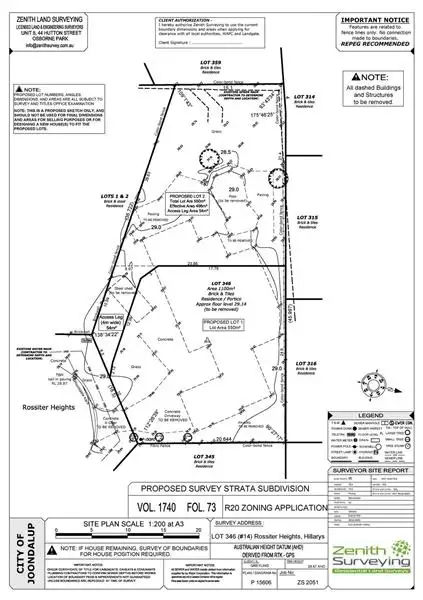 Third view of Homely land listing, 1/14 Rossiter Heights, Hillarys WA 6025
