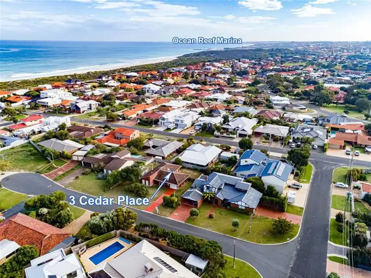 Second view of Homely house listing, 3 Cedar Place, Mullaloo WA 6027