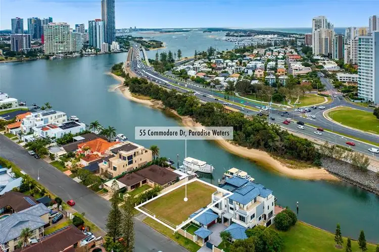 Second view of Homely land listing, 55 Commodore Drive, Paradise Waters QLD 4217