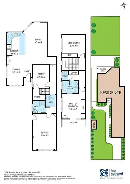 Fourth view of Homely semi-detached listing, 2/74 Parnki Parade, Palm Beach QLD 4221