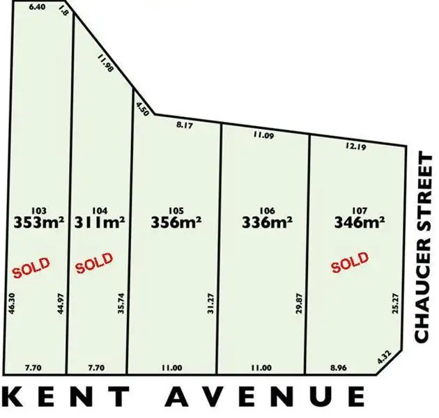 Third view of Homely land listing, Lot 105 Kent Avenue, Clearview SA 5085