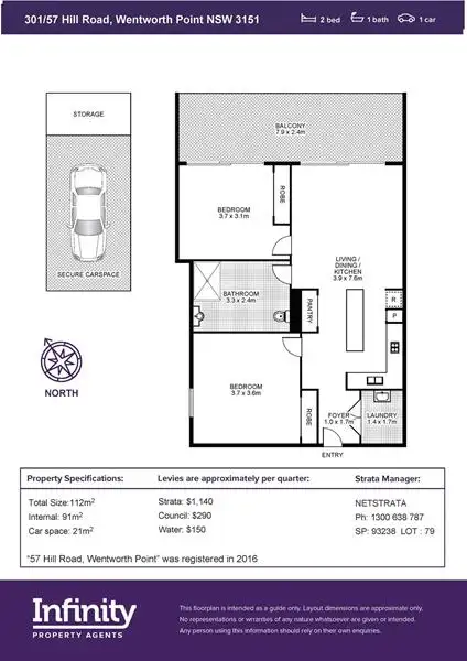 Sixth view of Homely apartment listing, 301/57 Hill Road, Wentworth Point NSW 2127