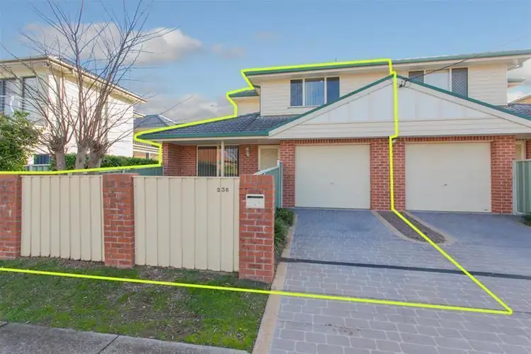 Main view of Homely townhouse listing, 1/236 Lawson Street, Hamilton South NSW 2303