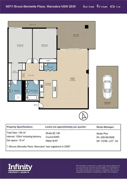 Sixth view of Homely apartment listing, 607/1 Bruce Bennetts Place, Maroubra NSW 2035