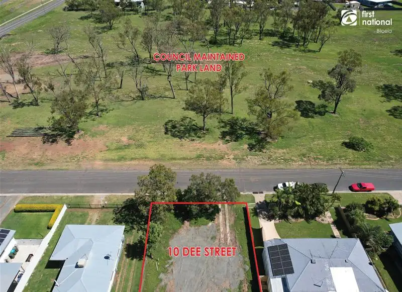 Main view of Homely land listing, 10 Dee Street, Biloela QLD 4715