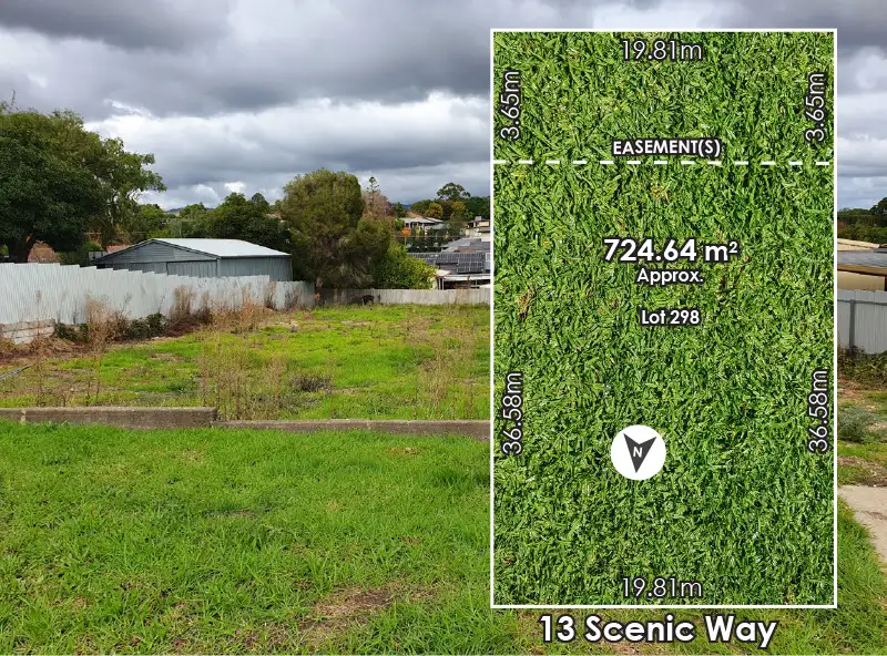 Main view of Homely land listing, 13 Scenic Way, Ridgehaven SA 5097