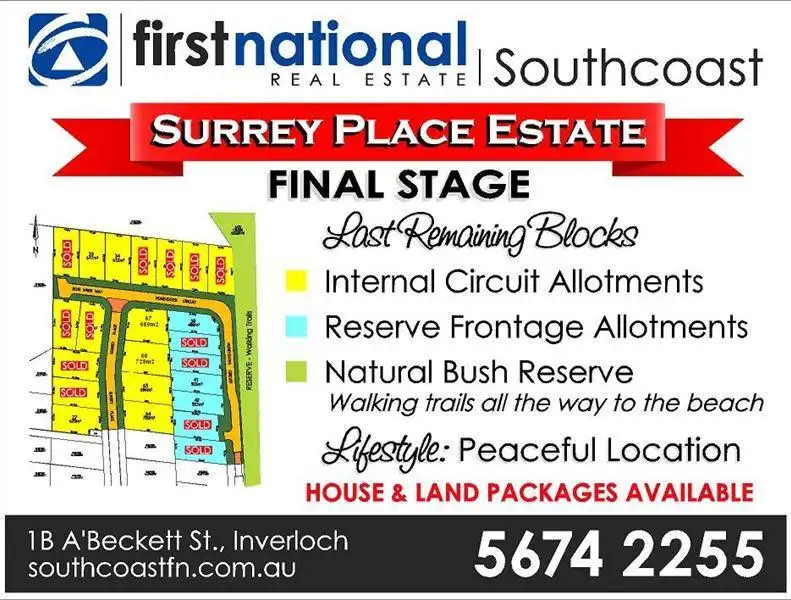 Main view of Homely land listing, Lot/42 Honeyeater Circuit, Inverloch VIC 3996