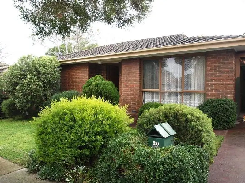 Main view of Homely unit listing, 20 Heather Grove, Ringwood VIC 3134