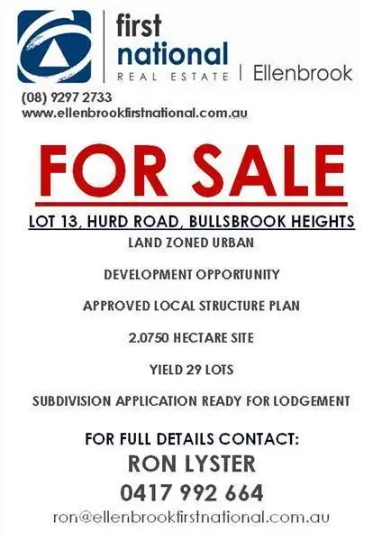 Third view of Homely land listing, Lot 13 Hurd Road, Bullsbrook WA 6084