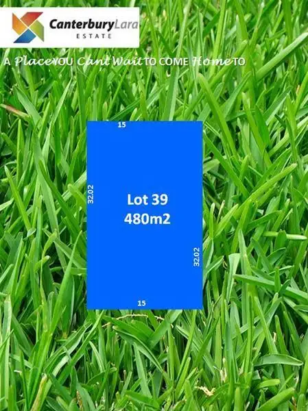 Lot 39 Canterbury Lara Estate, Lara VIC 3212