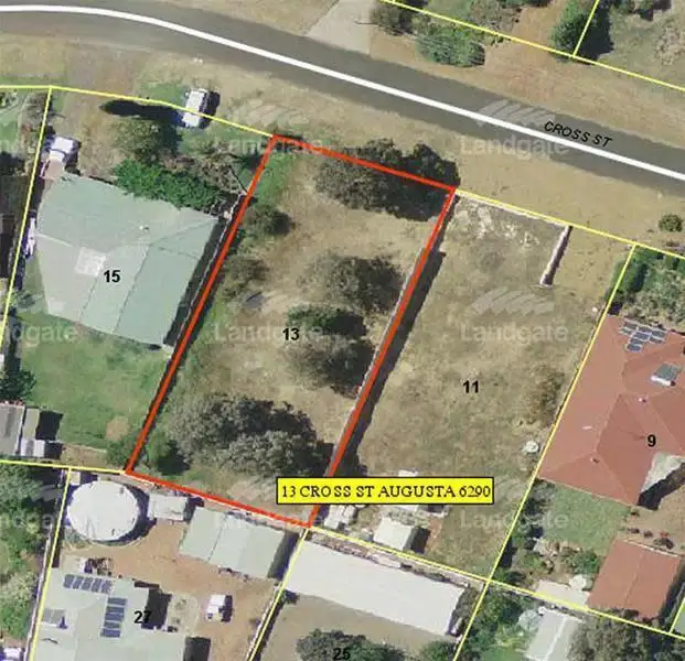 Second view of Homely land listing, 13 Cross Street, Augusta WA 6290