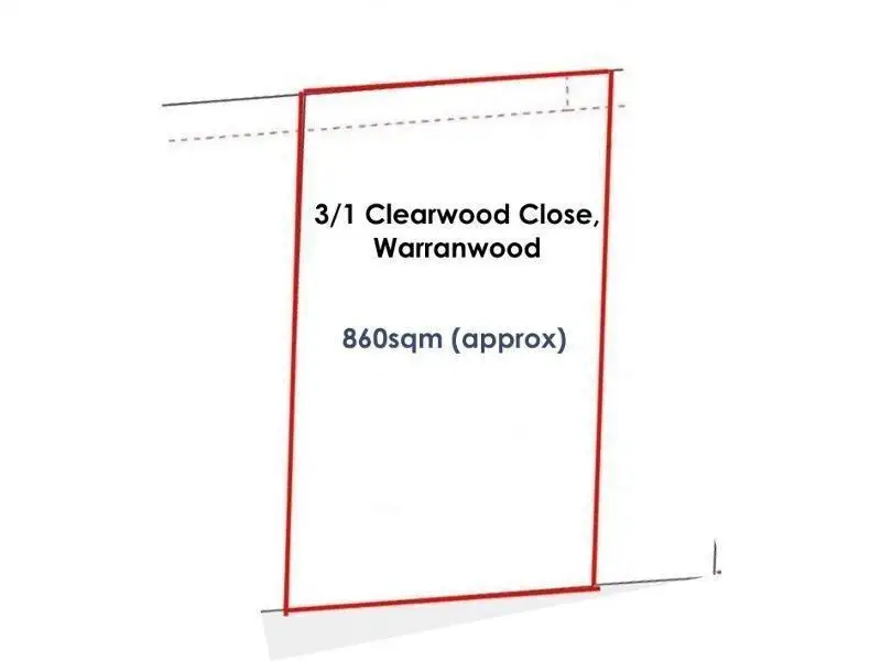 Main view of Homely land listing, 3/1 Clearwood Close, Warranwood VIC 3134