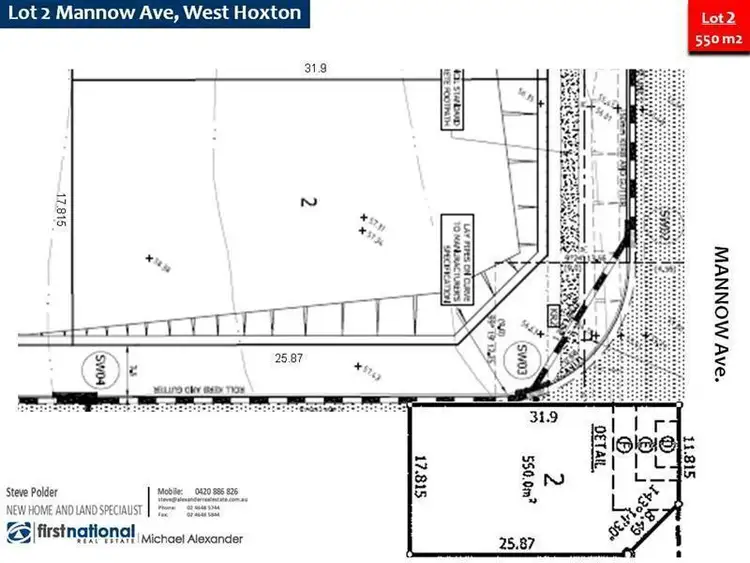 Second view of Homely land listing, 2 Mannow Avenue, West Hoxton NSW 2171