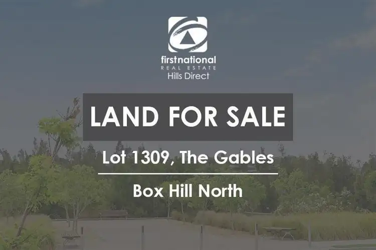 Lot 1309 The Gables, Box Hill NSW 2765