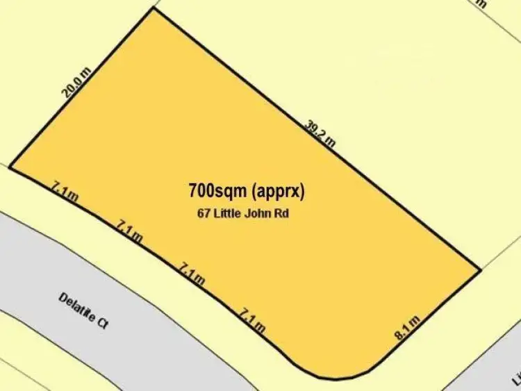 Main view of Homely land listing, 67 Little John Road, Warranwood VIC 3134