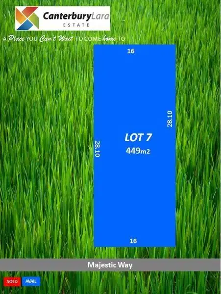Main view of Homely land listing, lot 7 Canterbury Lara Estate, Lara VIC 3212