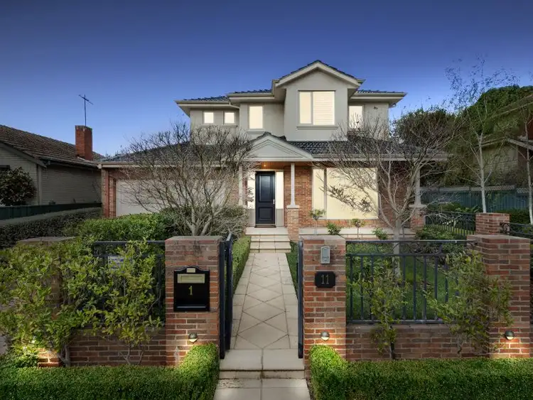 Main view of Homely townhouse listing, 1/11 Grandview Avenue, Glen Iris VIC 3146