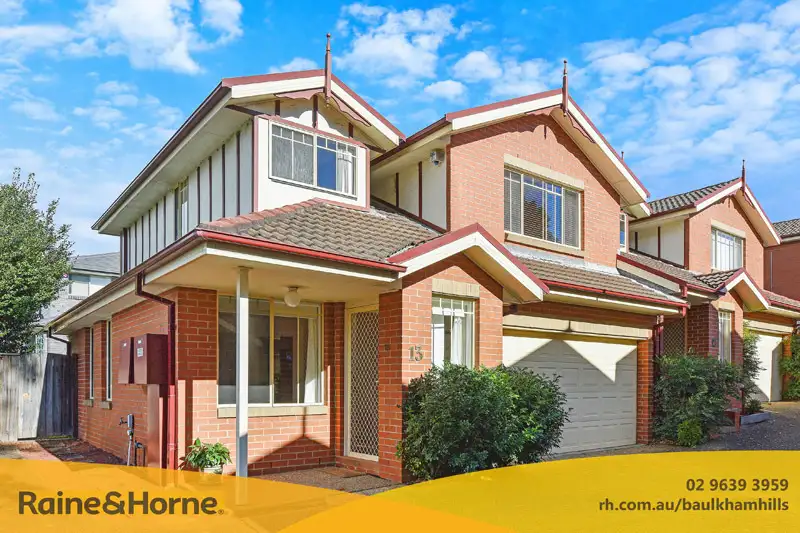 Main view of Homely townhouse listing, 13/10a Edward St, Baulkham Hills NSW 2153