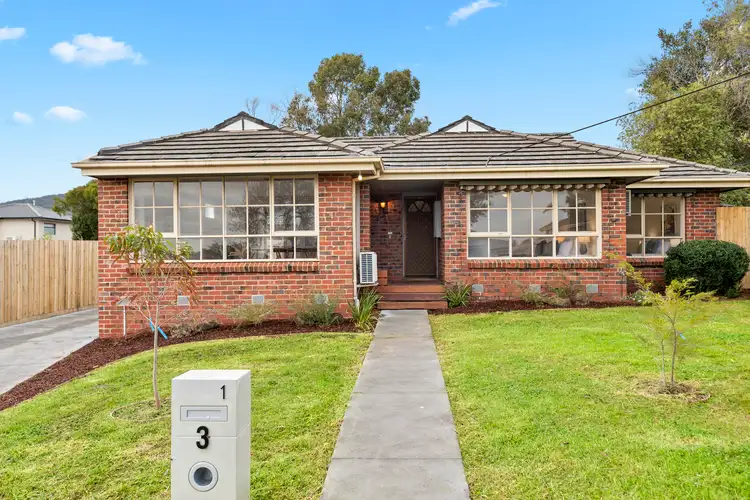 Main view of Homely townhouse listing, 1/3 Nerissa Street, Ferntree Gully VIC 3156