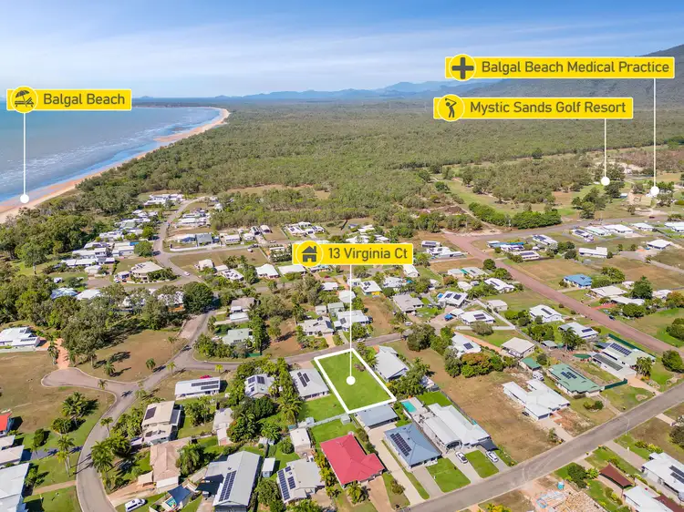 Third view of Homely land listing, 13 Virginia Court, Balgal Beach QLD 4816