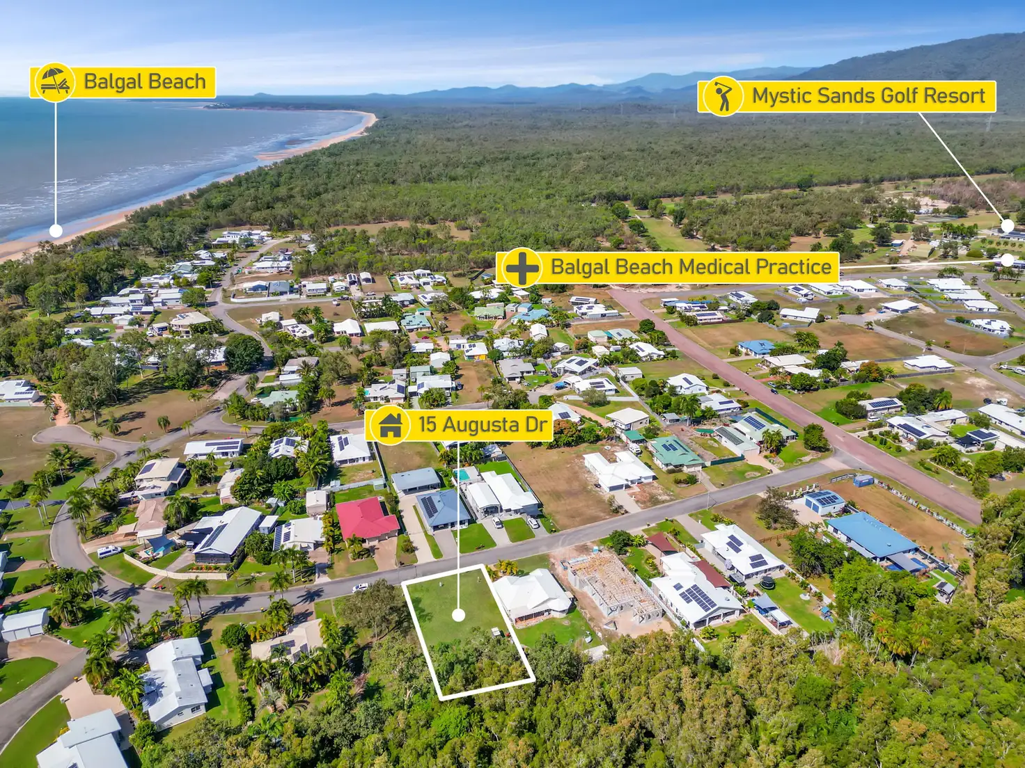 Main view of Homely land listing, 15 Augusta Drive, Balgal Beach QLD 4816