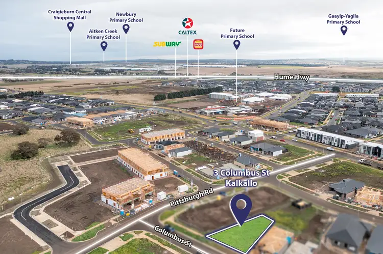 Third view of Homely land listing, 3 Columbus Road, Kalkallo VIC 3064