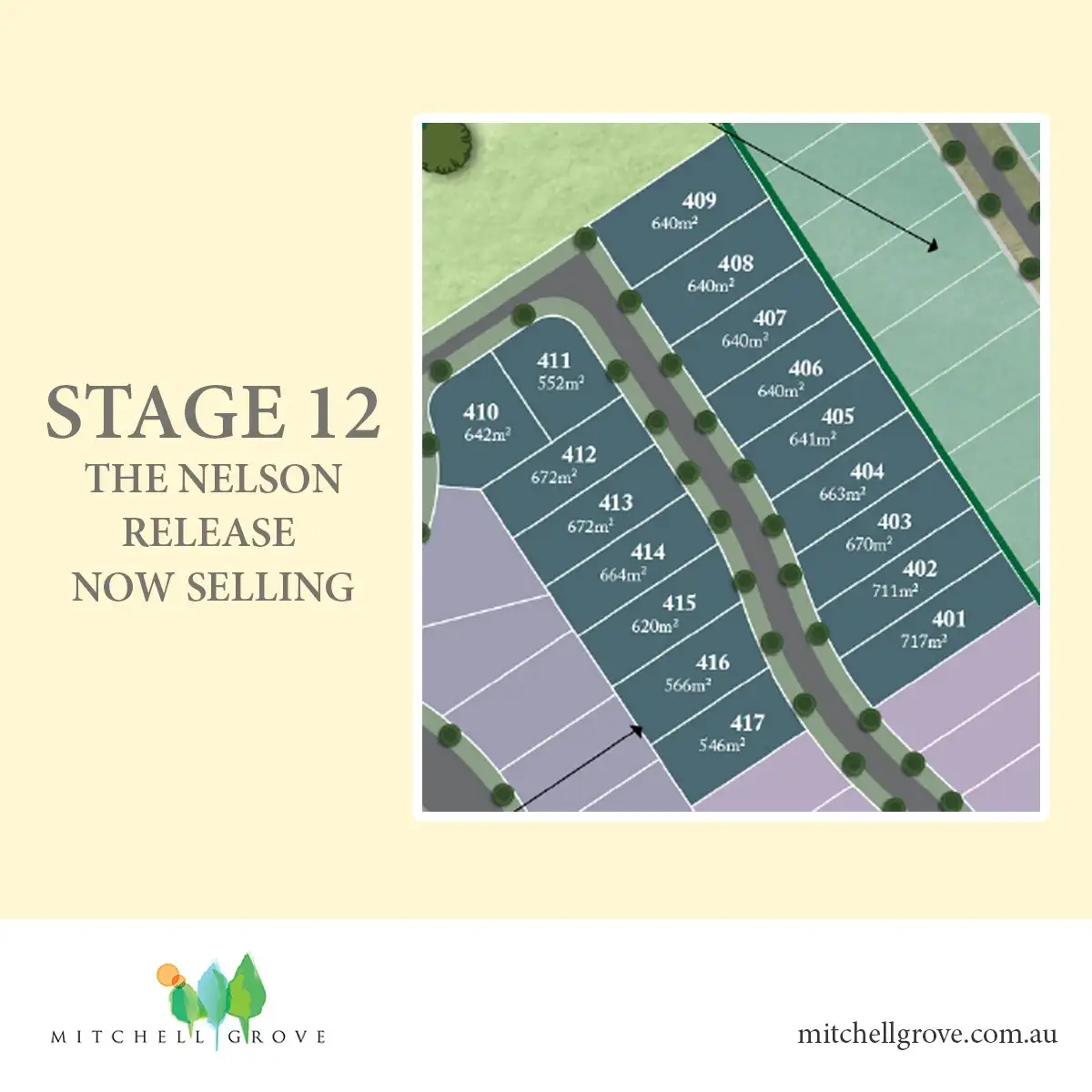 Main view of Homely land listing, Lot 415 Mitchell Grove, The Nelson Release, Moe VIC 3825