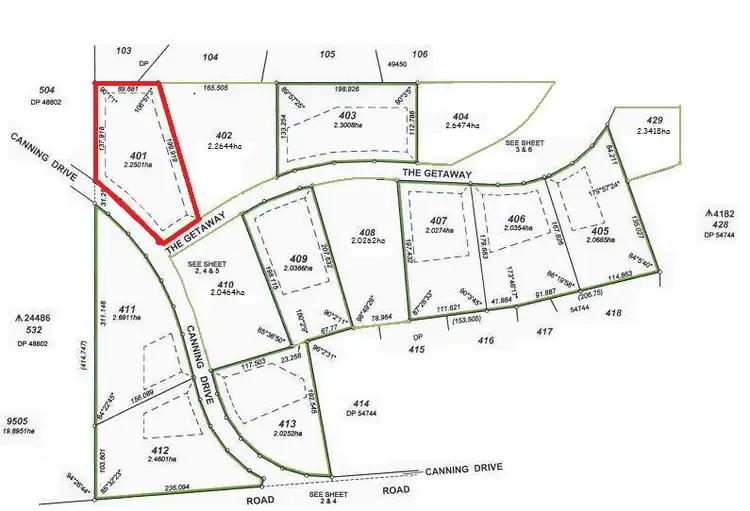 Main view of Homely land listing, Lot 401 The Getaway, Pink Lake WA 6450