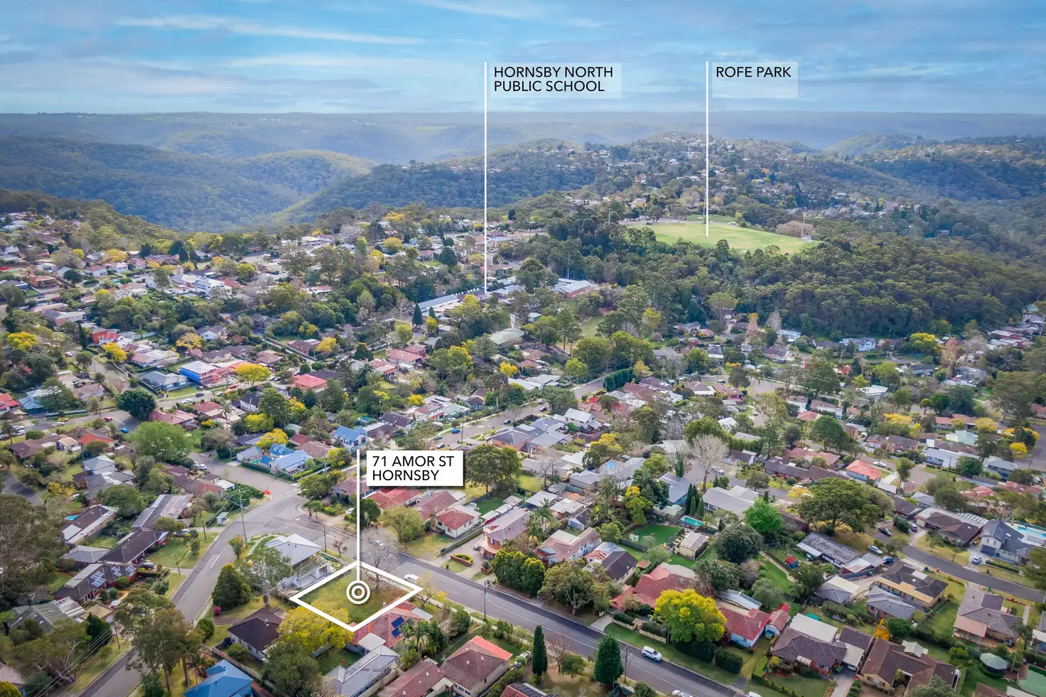 Main view of Homely land listing, 71 Amor Street, Hornsby NSW 2077