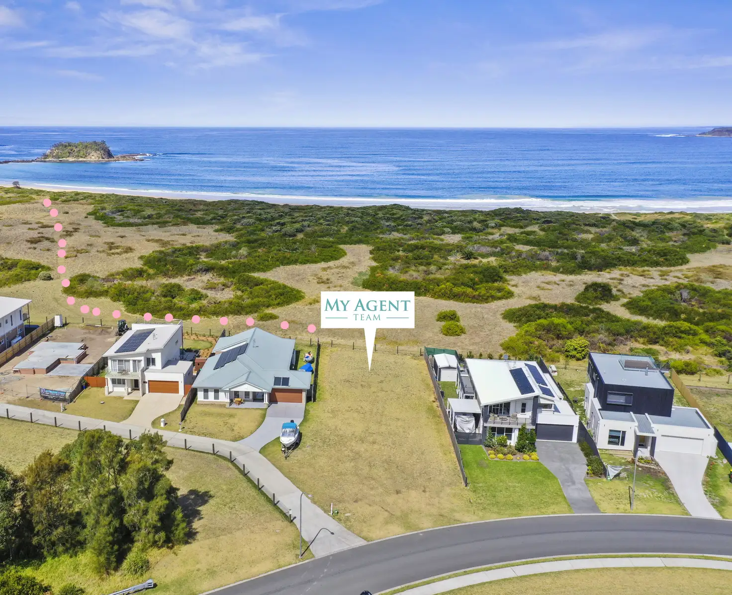 Main view of Homely land listing, 35 Oceanview Way, Tomakin NSW 2537