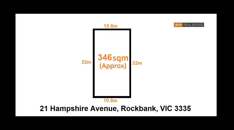 Main view of Homely land listing, 21 Hampshire Avenue, Rockbank VIC 3335