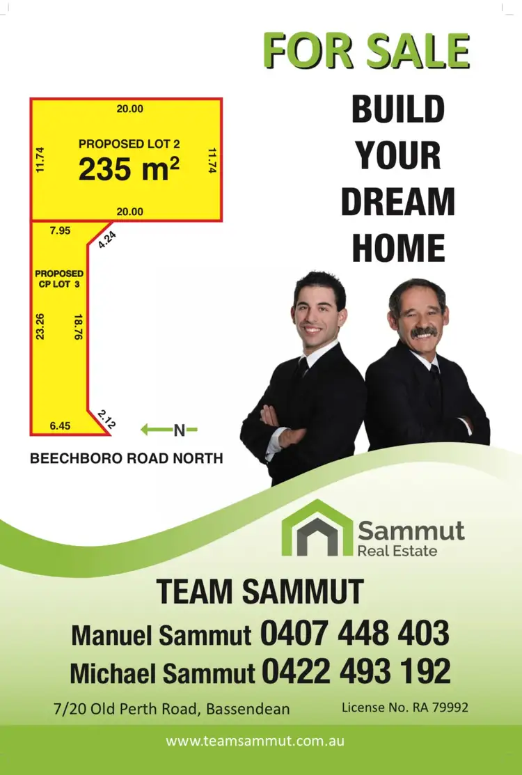 Main view of Homely land listing, LOT 2, 514 Beechboro Road North, Beechboro WA 6063