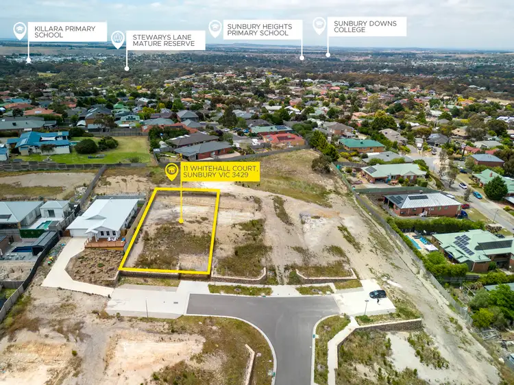 Main view of Homely land listing, 11 Whitehall Court, Sunbury VIC 3429