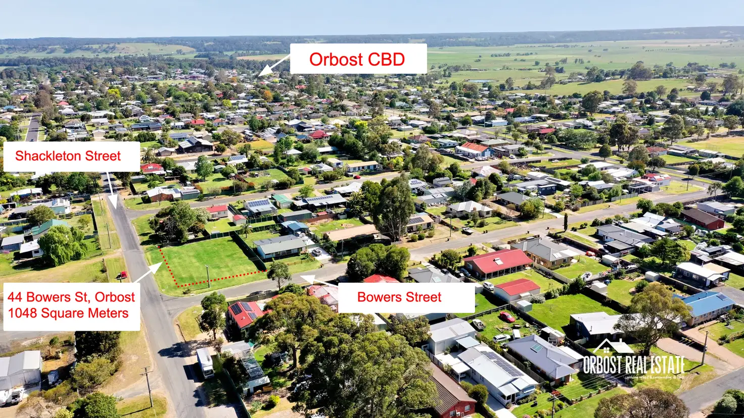 Main view of Homely land listing, 44 Bowers Street, Orbost VIC 3888