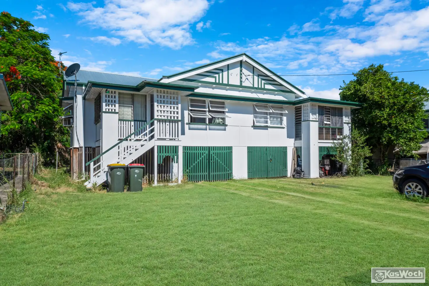 Main view of Homely semi-detached listing, 1 and 2/9 Reaney, Berserker QLD 4701