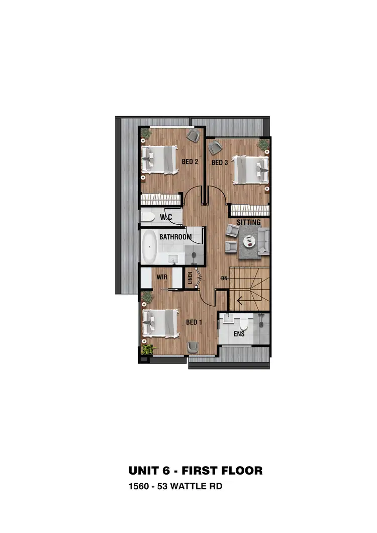 Sixth view of Homely townhouse listing, 6-10/53 Wattle Road, Maidstone VIC 3012