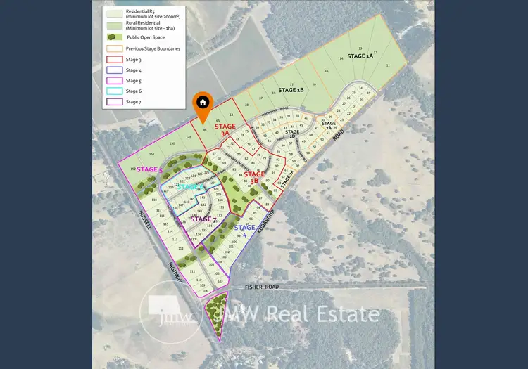 Third view of Homely land listing, LOT 66 Kudardup Heights, Kudardup WA 6290